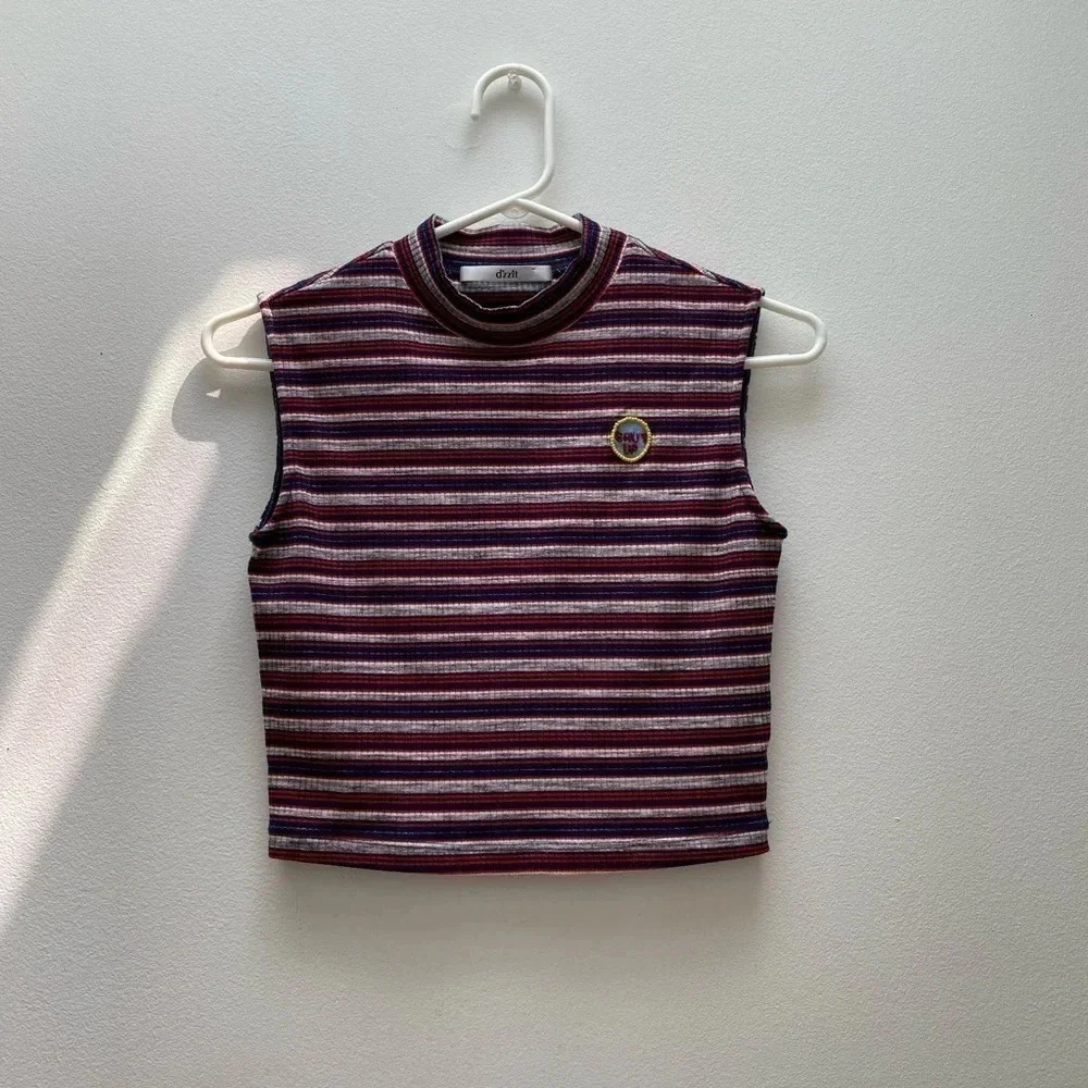 Embroidered “Shut Up” Cropped Top